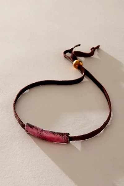 Michelle DaRin Copper And Leather Bracelet