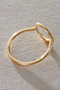 BaYou Diamond Crescent Moon Ring