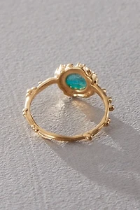 BaYou Turquoise Diamond Ring