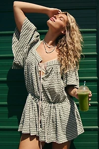 County Line Plaid Romper