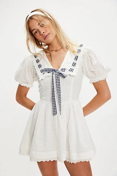 For Love & Lemons Ruby Ribbon Mini Dress