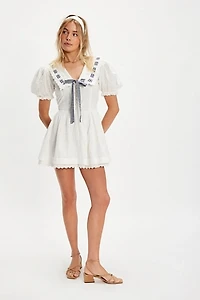 For Love & Lemons Ruby Ribbon Mini Dress