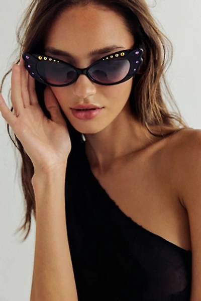Anna Sui Pearl Wing Oversized Sunglasses