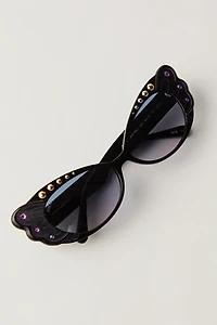 Anna Sui Pearl Wing Oversized Sunglasses