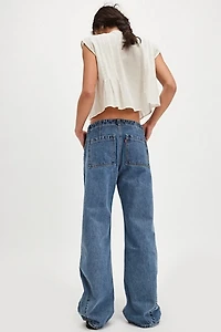 Levi's Low Loose Styled Zipper Jeans