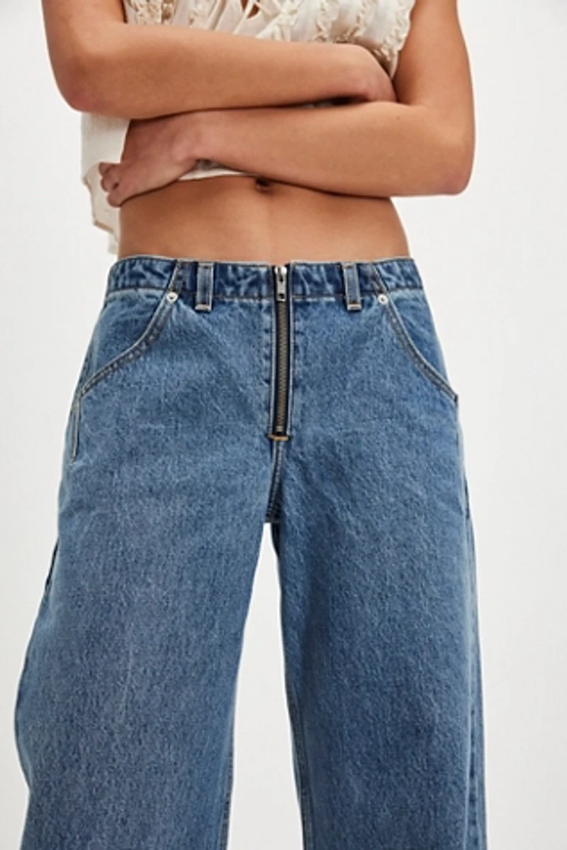 Levi's Low Loose Styled Zipper Jeans