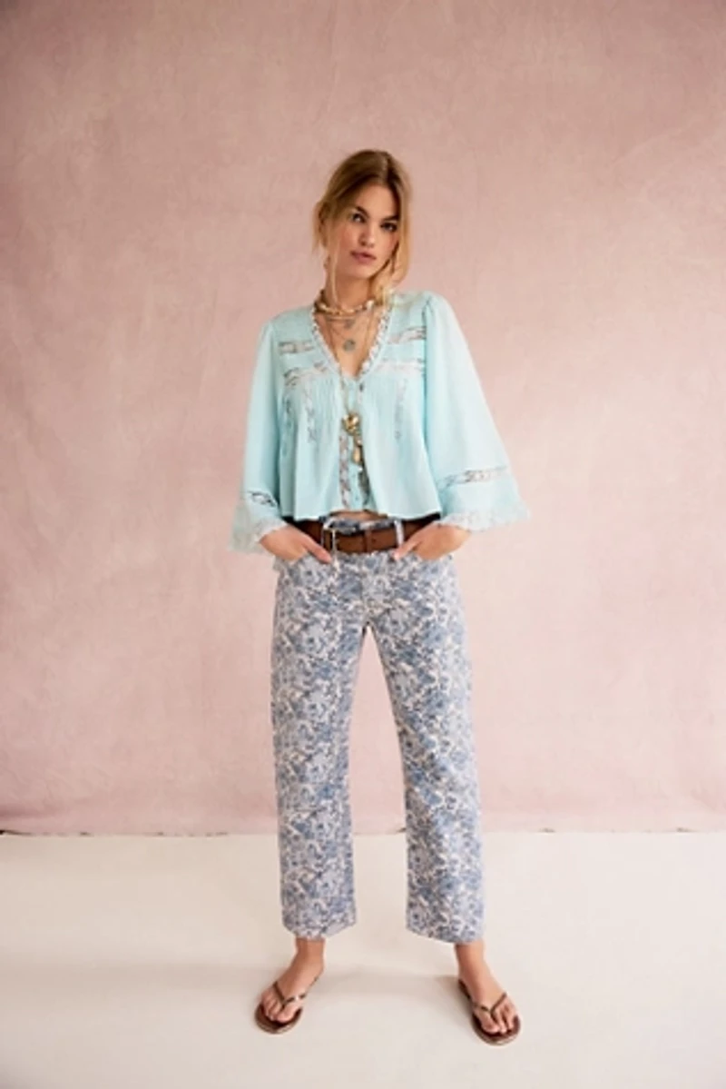 Levi's 501 90s Ankle Printed Jeans