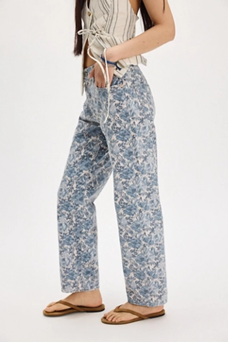 Levi's 501 90s Ankle Printed Jeans