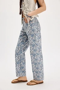 Levi's 501 90s Ankle Printed Jeans