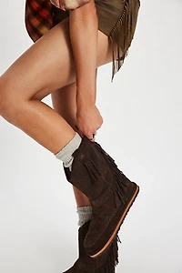 Faye Fringe Pull On Boots