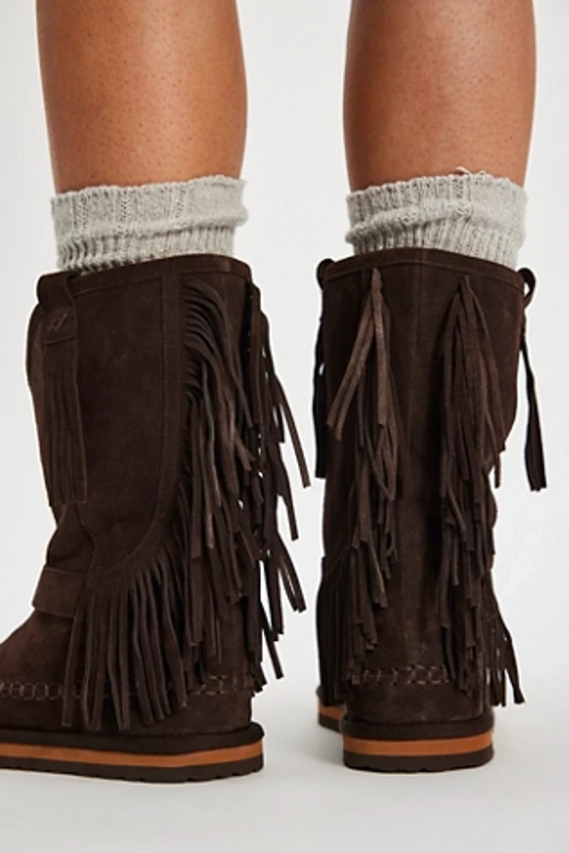 Faye Fringe Pull On Boots