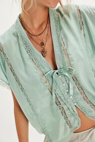 Marigold Shine Lace Top