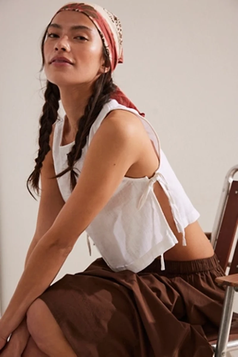 Nora Cotton-Linen Top