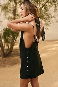 Beachside Cotton-Linen Mini Dress