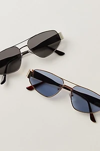 By The Shore Metal Aviator Sunglasses