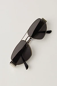 By The Shore Metal Aviator Sunglasses