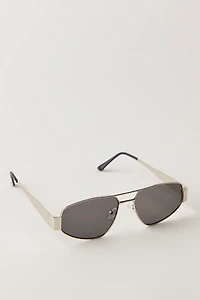 By The Shore Metal Aviator Sunglasses