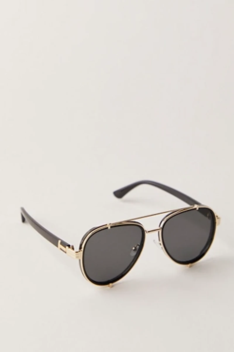 Wesley Oversized Aviator Sunglasses