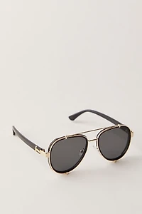 Wesley Oversized Aviator Sunglasses