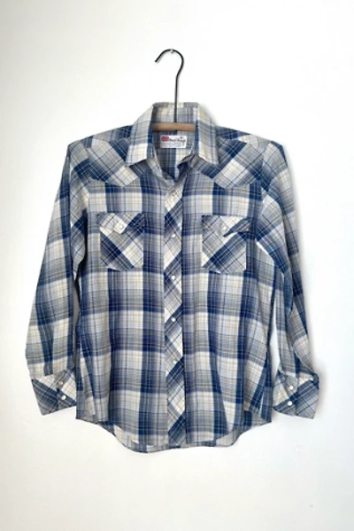 Vintage 1970s Plaid Western Shirt Selected by Grievous Angel Vintage
