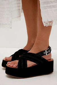 Beach Club Solid Platform Sandals