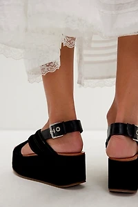 Beach Club Solid Platform Sandals