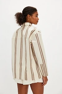Thinking MU Poplin Striped Marcelle Shirt