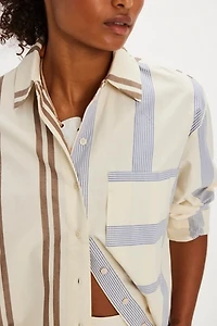 Thinking MU Poplin Striped Marcelle Shirt