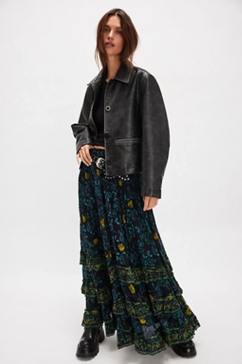 FP One Brynn Printed Maxi Skirt