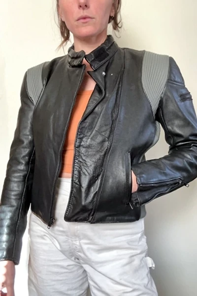 Vintage 1980s Moto Leather Jacket Selected by Cherry