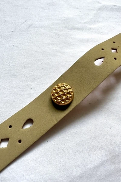 Vintage 1960s Perforated Leather Choker Selected by Cherry