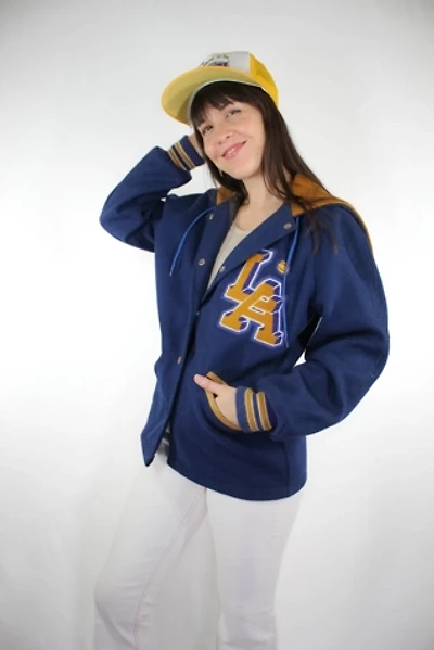 Vintage LA Lions Wool Letterman Jacket Selected By Moons + Junes Vintage