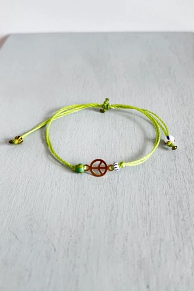 Nancy Melet Green Peace Bracelet