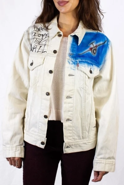 Vintage 80s Levi's Pink Floyd The Wall Airbrushed Denim Jacket Selected by Black Shag Vintage