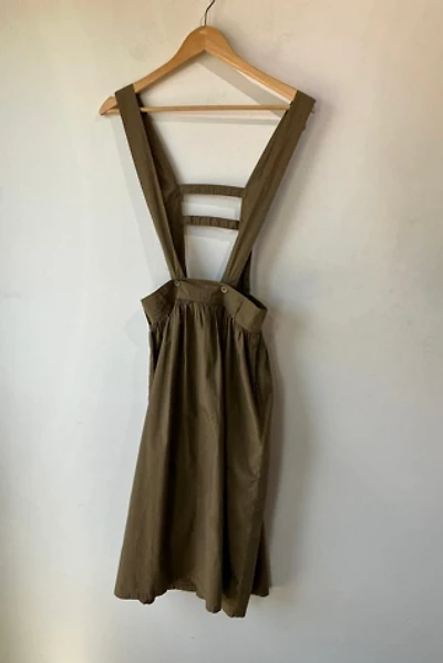 Vintage Benetton Brown Suspender Skirt Selected by The Curatorial Dept.