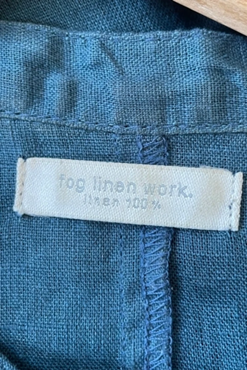 Fog Linen Work Blue Green Dress Selected by The Curatorial Dept.