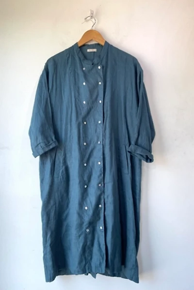 Fog Linen Work Blue Green Dress Selected by The Curatorial Dept.