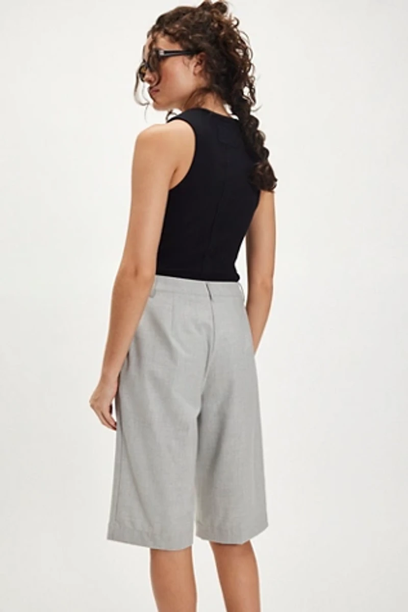 Clean Knee Length Trouser Shorts