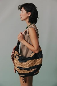 Santorini Straw Tote Bag