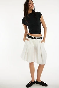 City Everly Linen Trouser Shorts