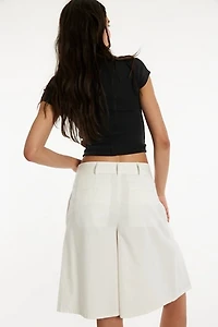 City Everly Linen Trouser Shorts