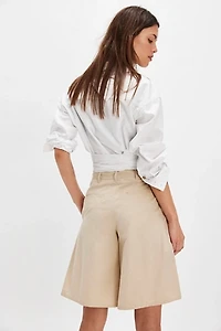 City Everly Linen Trouser Shorts