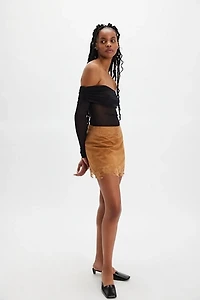Nigel Preston Micro Suede Mini Fairy Skirt