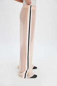 Norma Kamali Elephant Side Stripe Pants