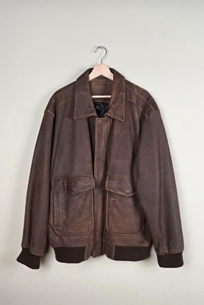 Vintage Brown Leather Jacket Selected By The Igala NYC
