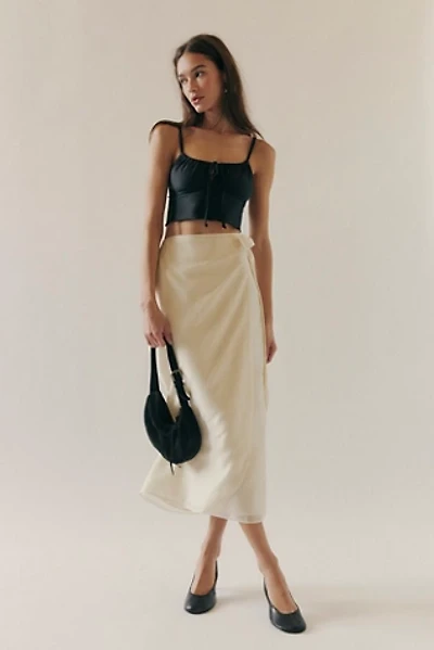 Saemdi Silky Wrap Skirt