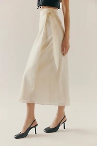 Saemdi Silky Wrap Skirt