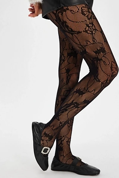 LECHERY® Floral Net Tights