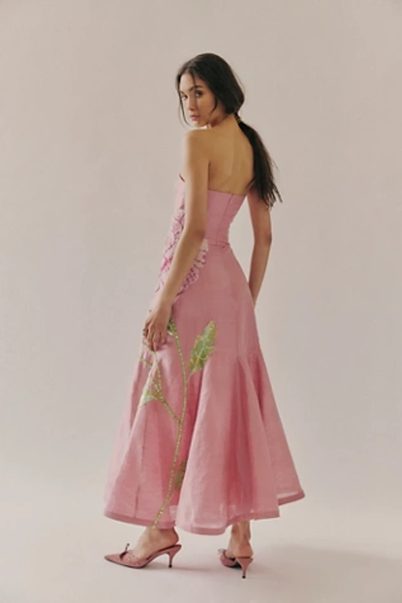 La Fuori Peony Petaleeza Corset Gown
