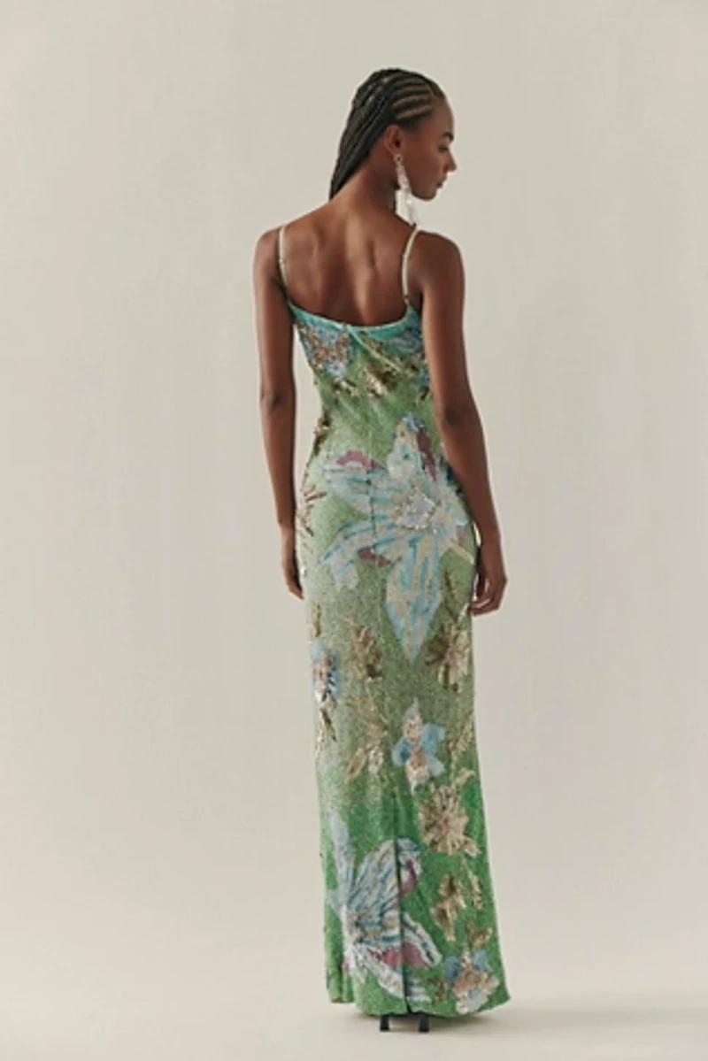 La Fuori Cascade Floralia Gown
